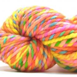Super bulky rainbow yarn in handpainted merino wool - 40 yards, 2.2 ounces/ 61 grams